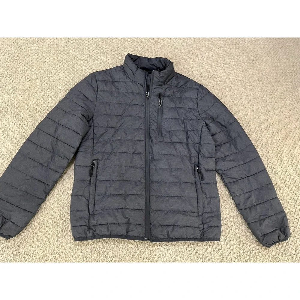 Club Room Mens Puffer Jacket Coat GREY‎ size S